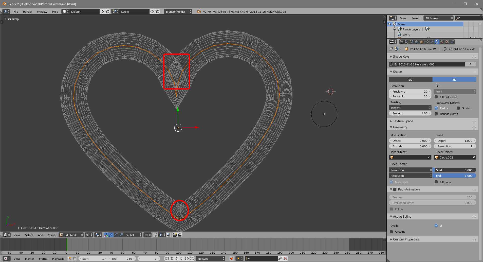 modeling Intersection of beveled curve object Blender Stack Exchange