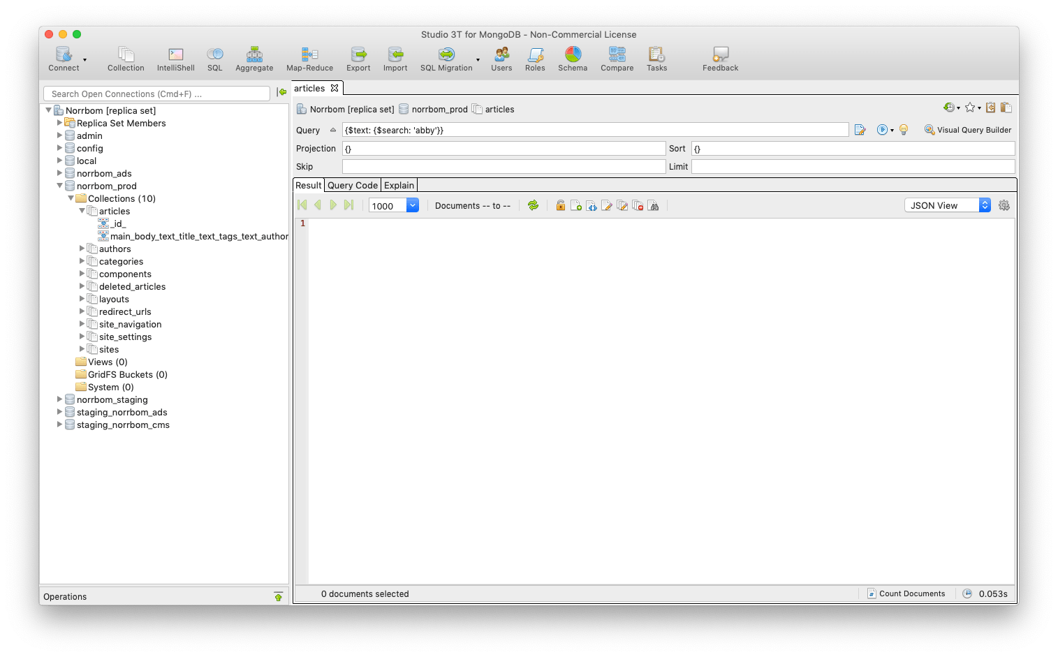 indexing MongoDB text search not returning expected results Stack