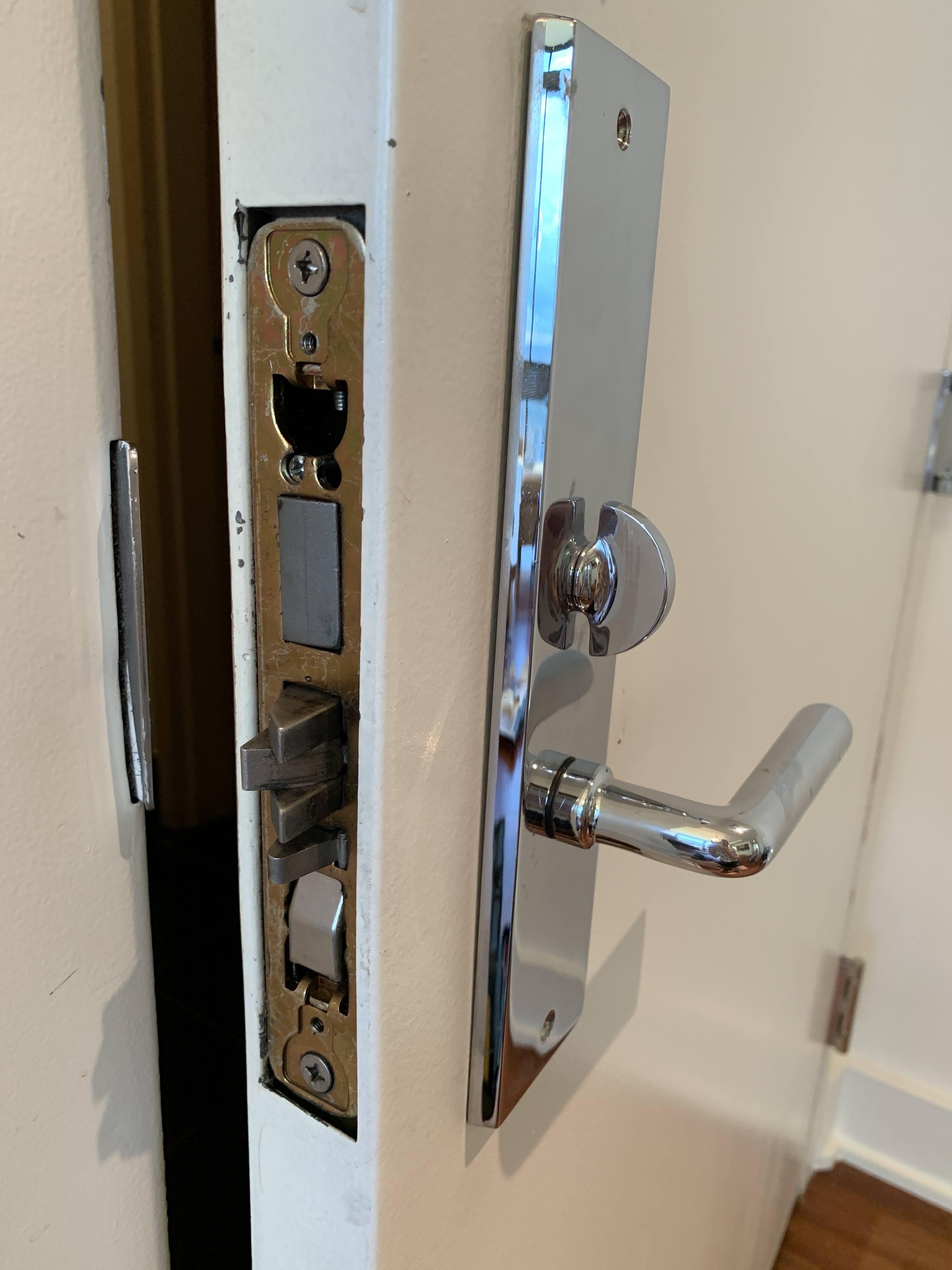 How to completely remove Falcon door lock Home Improvement Stack Exchange