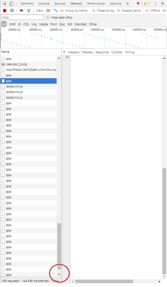 Chrome dev tools can't scroll all the way down Stack Overflow