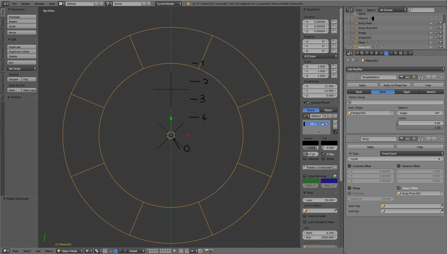 modeling Bend Pivot Center of Rotation Blender Stack Exchange
