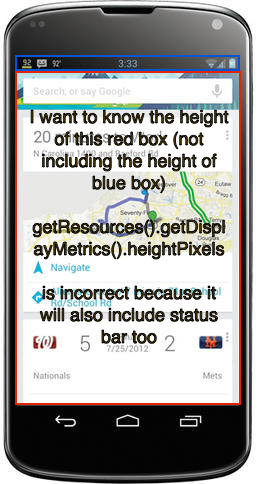 Status bar height in Android 10" tablet Stack Overflow