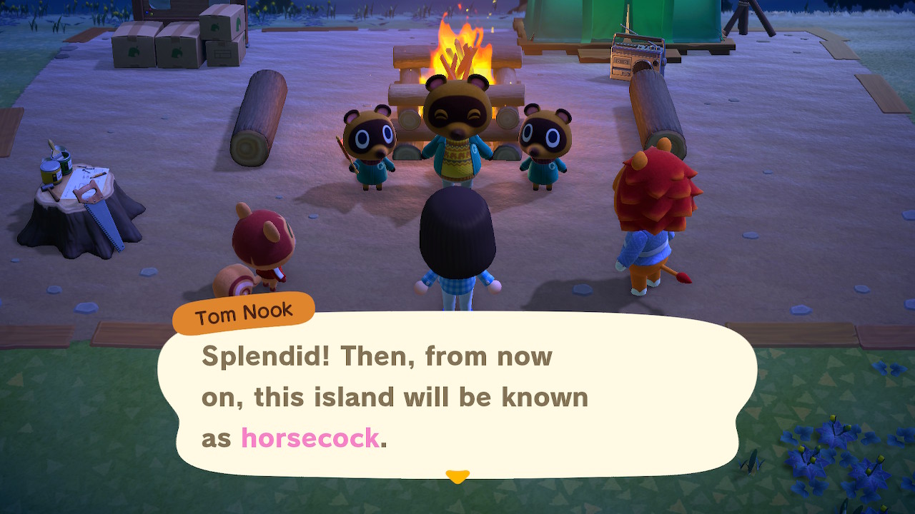 Does Animal Crossing New Horizons have an offensive words filter for