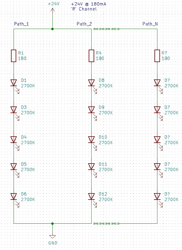 Uso de LED en serie y paralelo