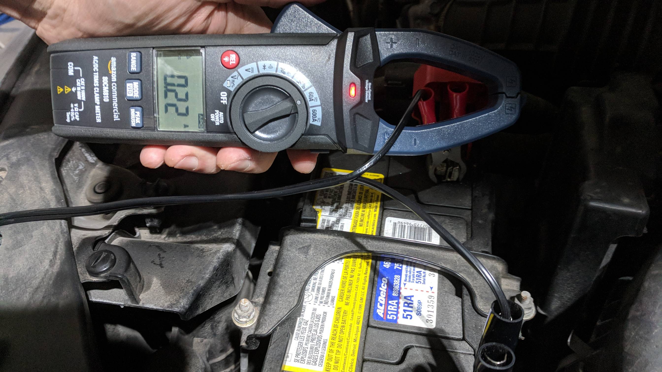 electrical - Clamp DC current measurements with AmazonCommercial 600A