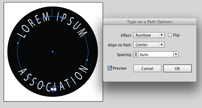 Make top of type sit on path illustrator Graphic Design Stack Exchange