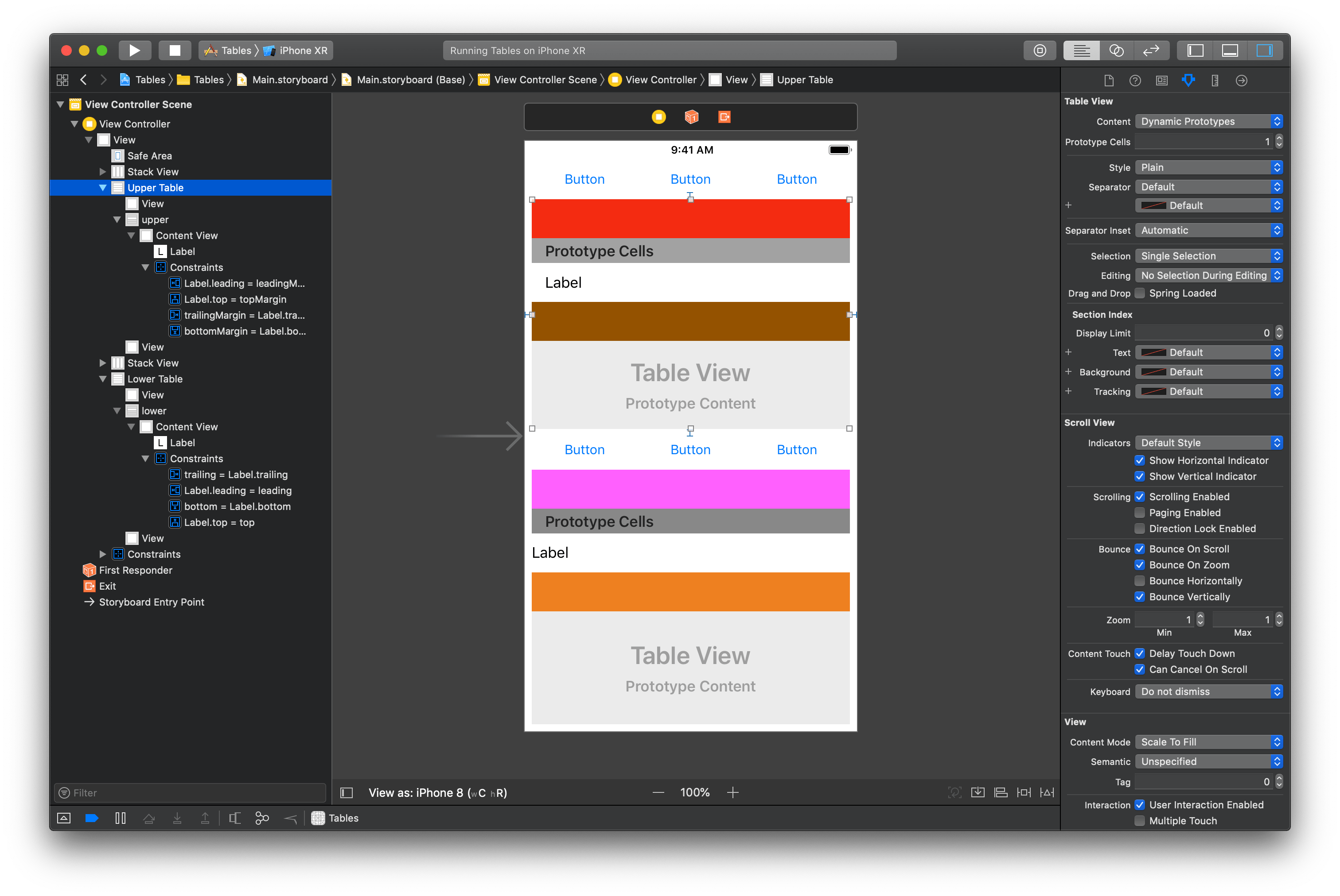 ios Why Is The Row Height Of These Two Tables Different? Stack Overflow