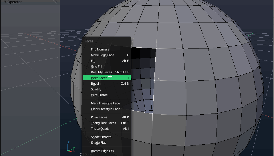 Fill holes in blender