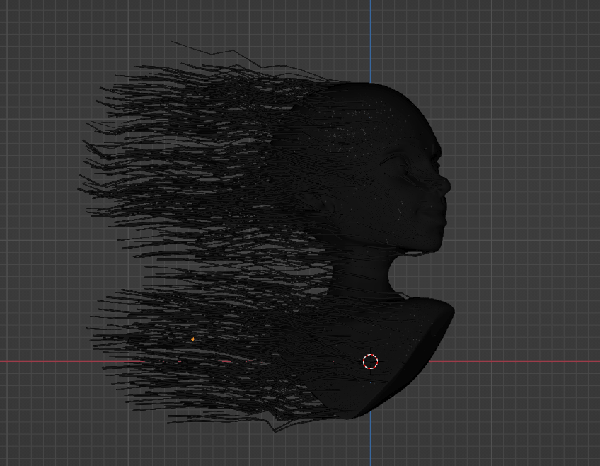 How to make hairs in particle system appear 3d in Blender 4.0