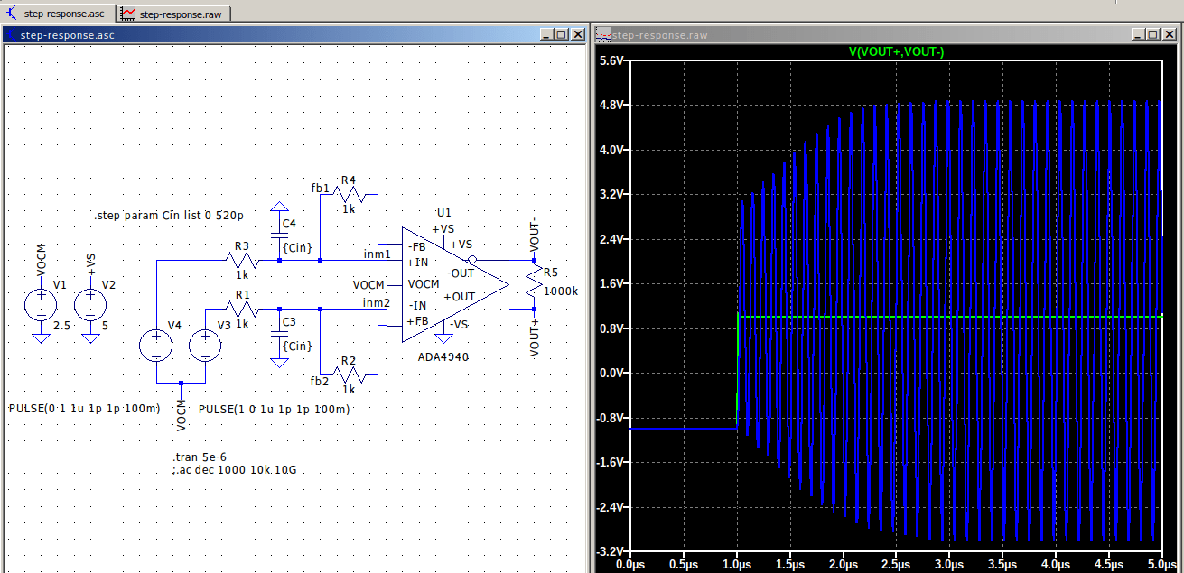 stability The Effect of Input and Feedback Capacitors on an
