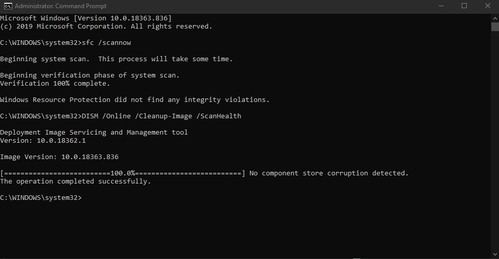 Windows 10 shows command prompt when clicking Display Settings on
