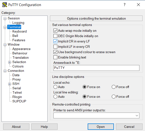 How to run PuTTY serial commands in Python/ PySerial Stack Overflow