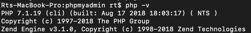 PHP and phpMyAdmin is not working after updating to iMac OS Mojave