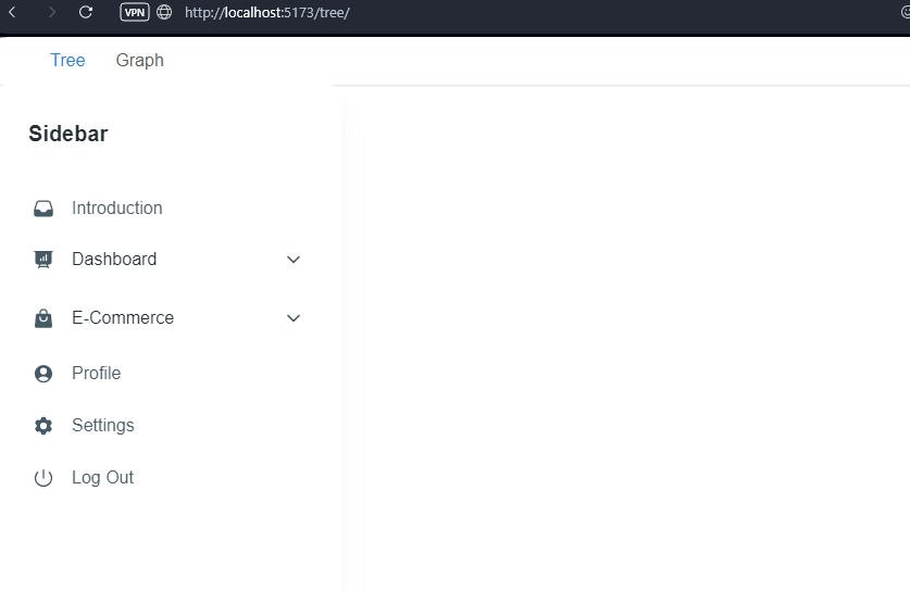how to create nested router outlet for sidebar under navbar in Reactjs