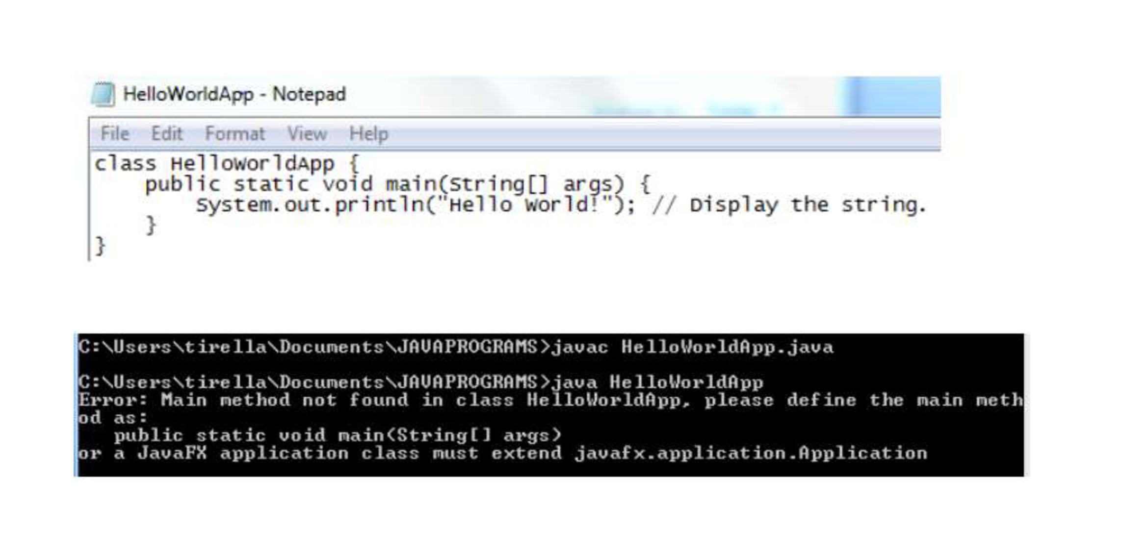 java Error Main Class not found Stack Overflow