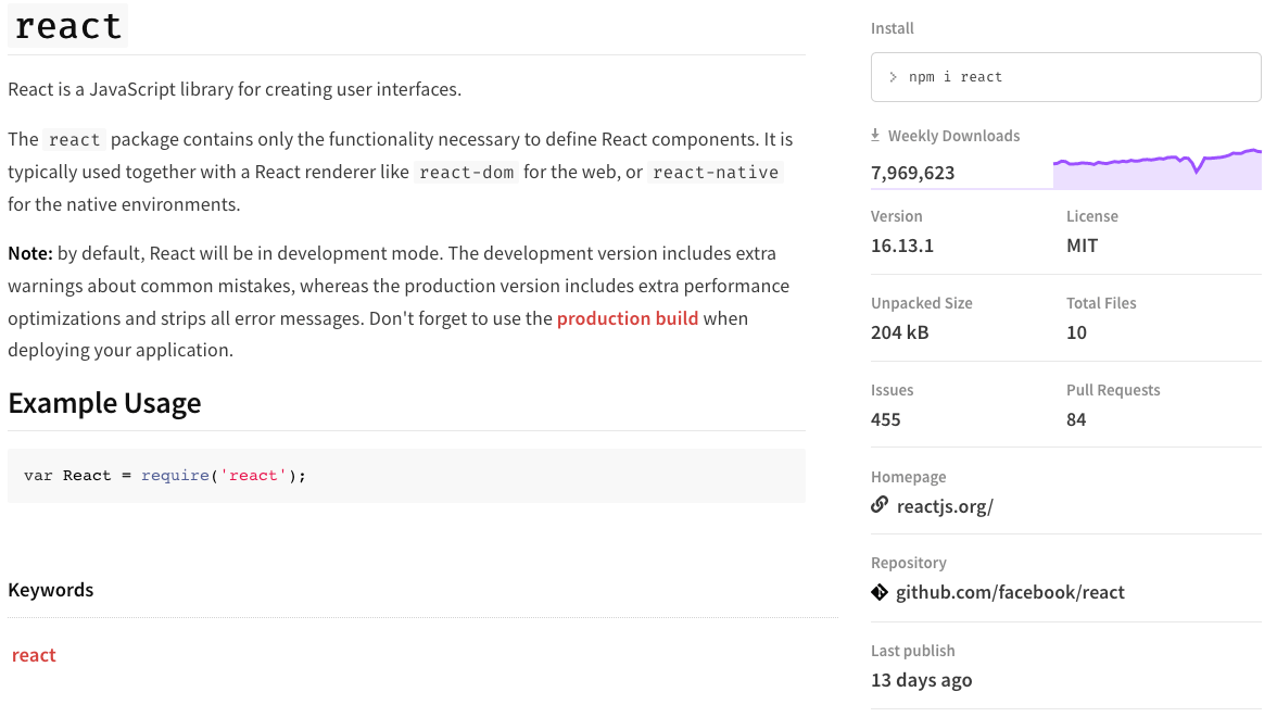 javascript Determine NPM package's source url from