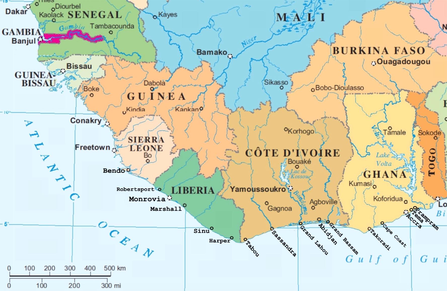 British West Africa Map british empire How long would it take to travel from England to