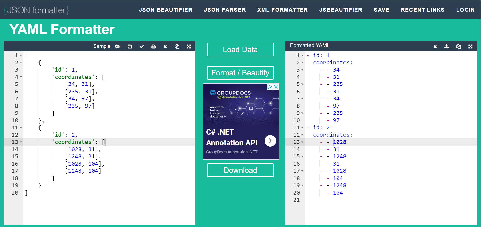 python How do I convert this json to yml Stack Overflow