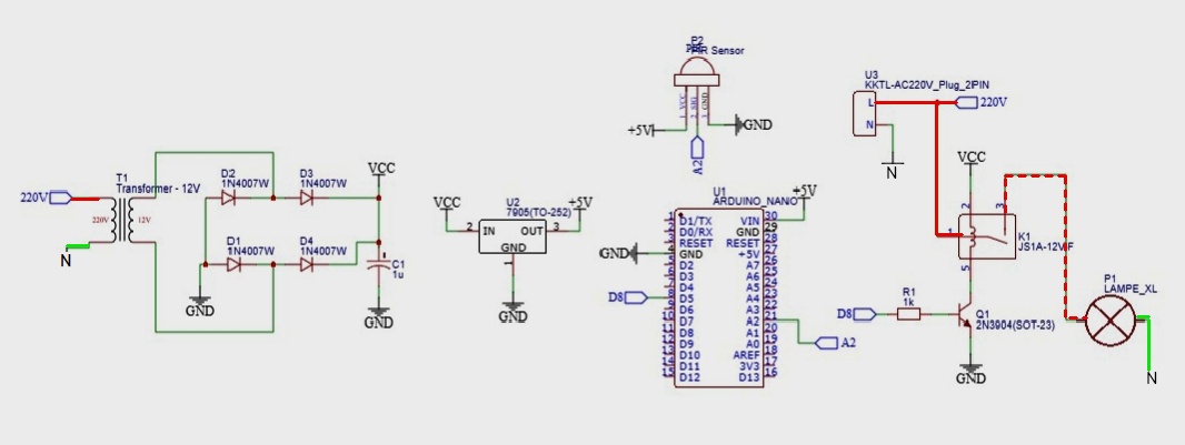 microcontroller - Explanation of the circuit diagram of a PIR sensor