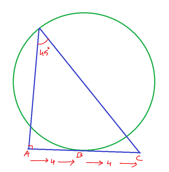 geometry Finding the radius of the circle confusion Mathematics