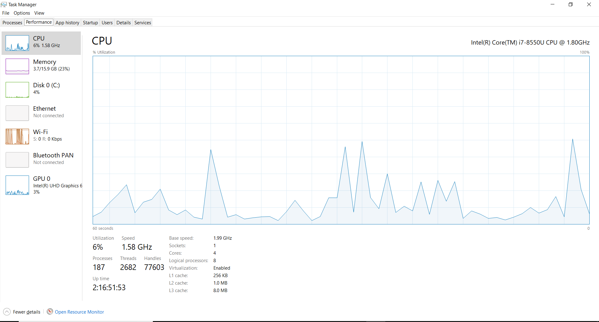 cpu How to see usage of each core in Windows 10? Super User