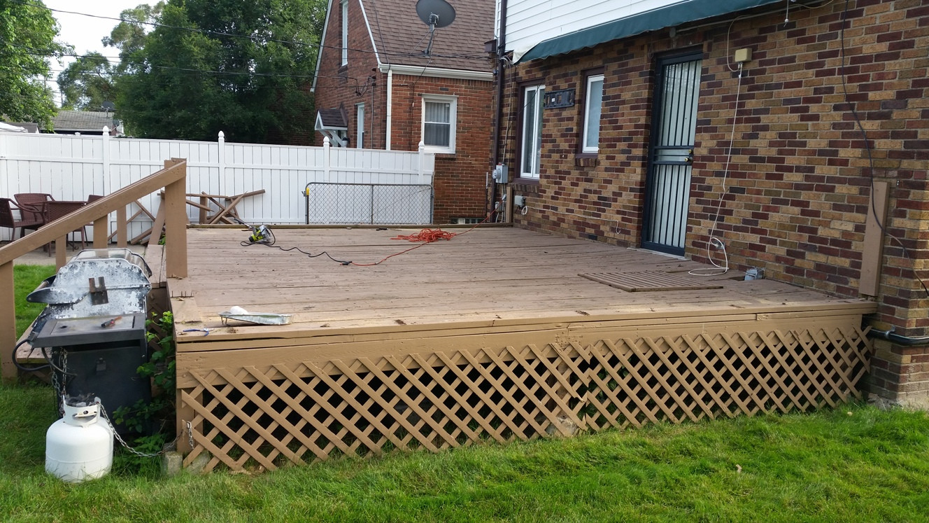 staining Should I use a stripper or sander to remove paint on my deck