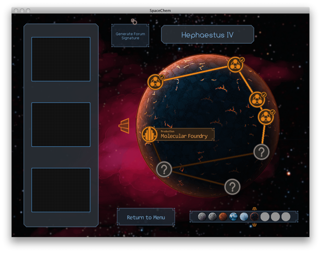 SpaceChem Why can't I advance to the next level? Arqade