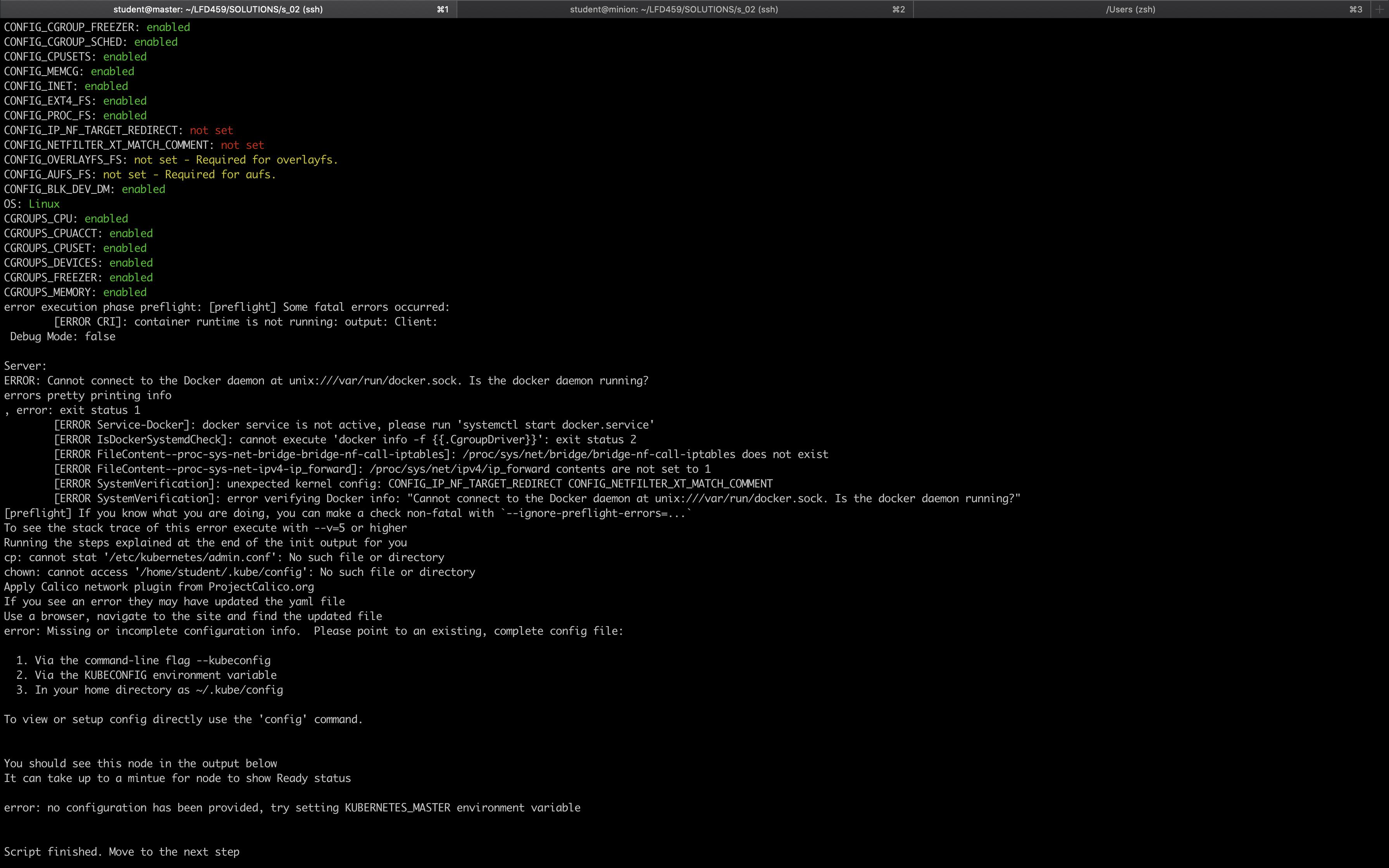 Cannot connect to the Docker daemon at unix///var/run