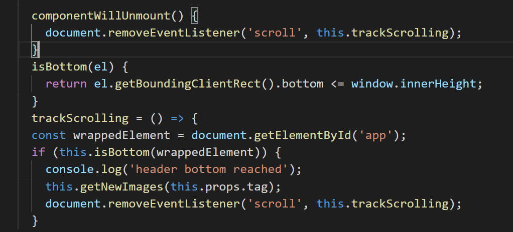 reactjs React infinite scrolling mechanism Stack Overflow