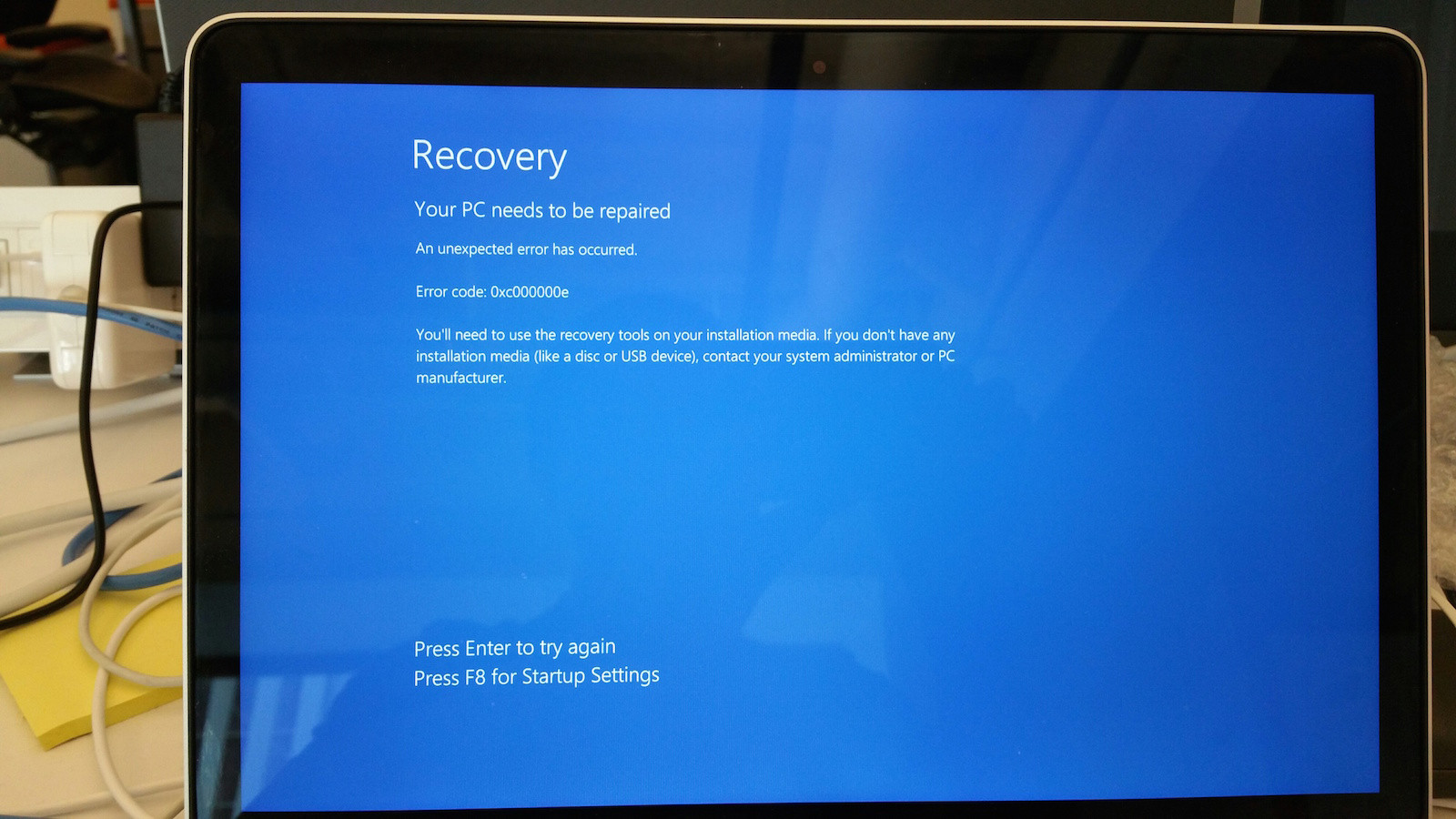 Your Pc Needs To Be Repaired Error Code 0Xc00000E windows Your PC