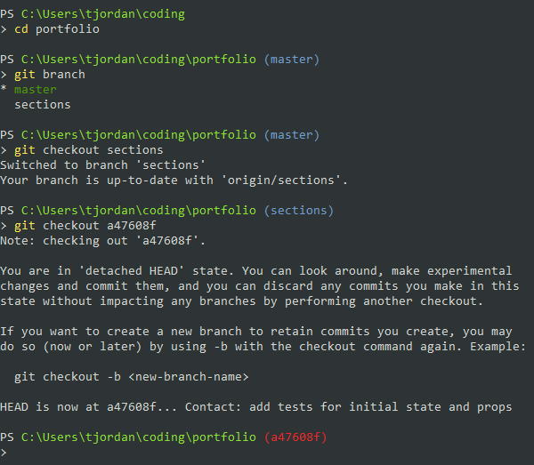 How can I display my current git branch name in my PowerShell prompt