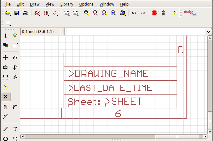 cad Editing title block/frame in Eagle Electrical Engineering Stack