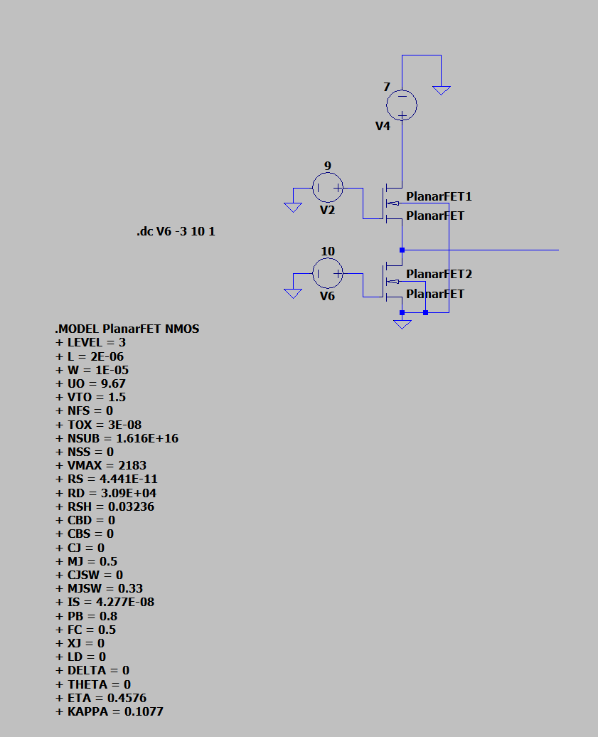 LTspice transistor model issue Electrical Engineering Stack Exchange