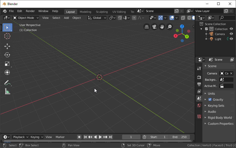 interface The menu that shows up when a new mesh is added disappears