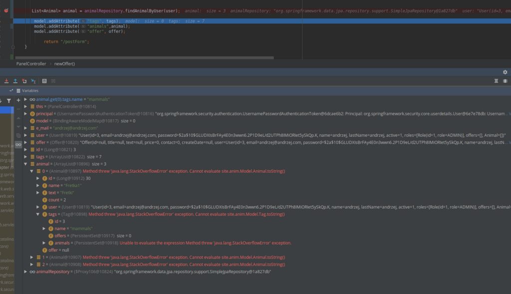 spring Unable to evaluate the expression Method threw 'java.lang