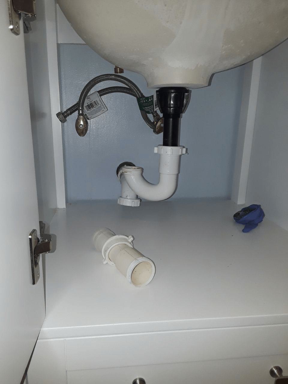plumbing New vanity doesn't leave room for old J trap how should I