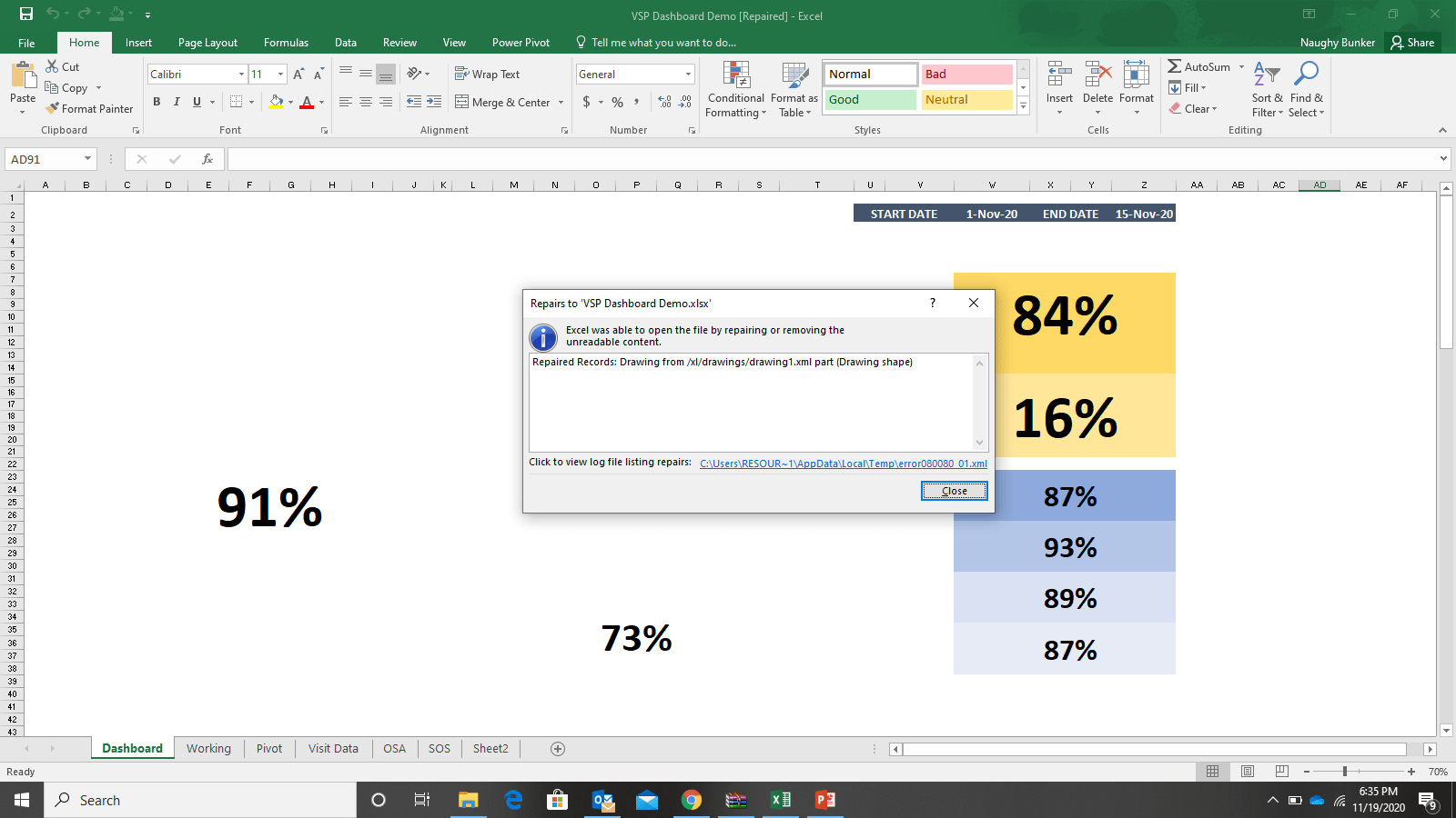 data recovery Excel drawing error Super User