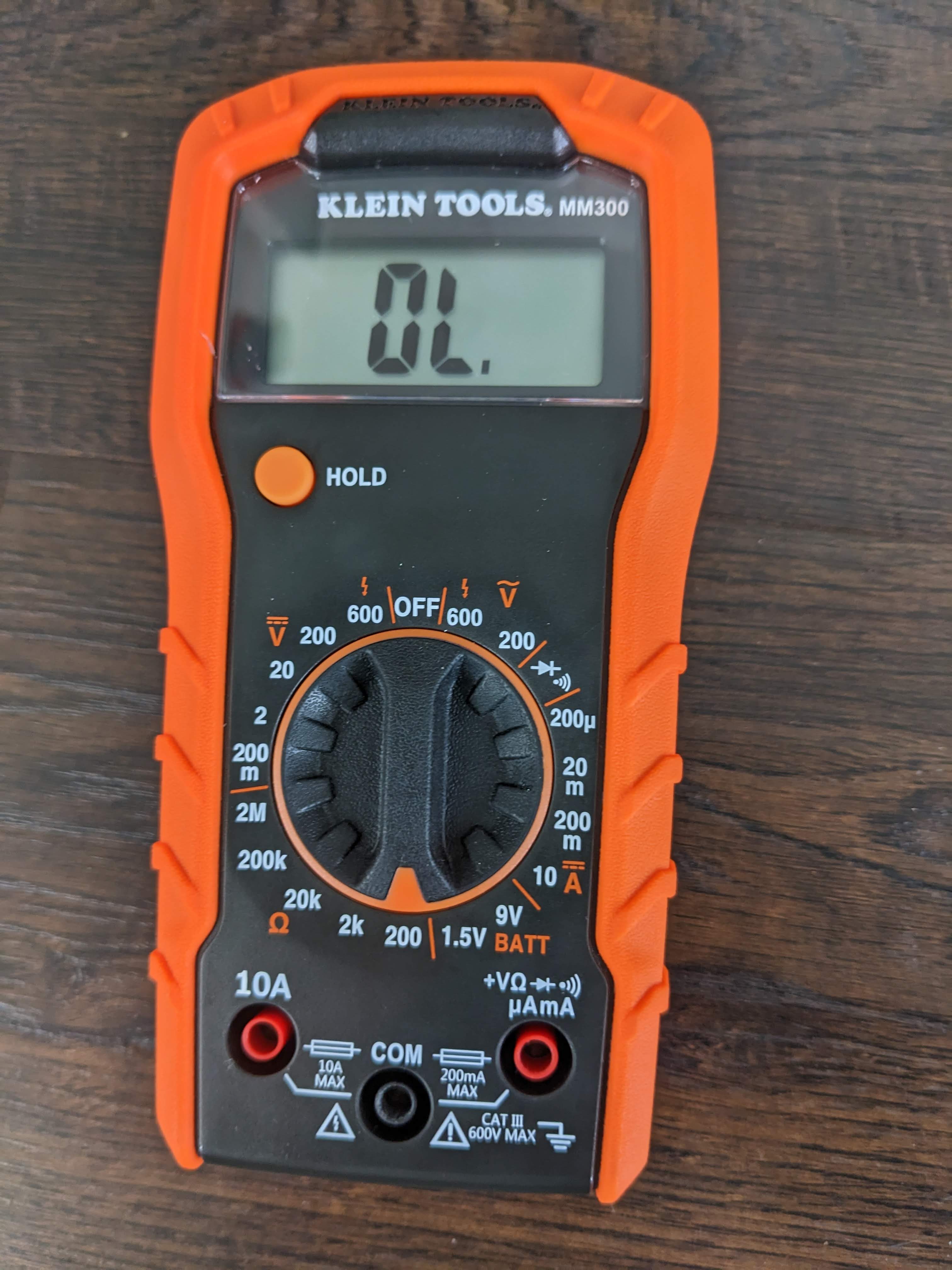 electrical why does my multimeter show continuity (but no resistance) when not connected to