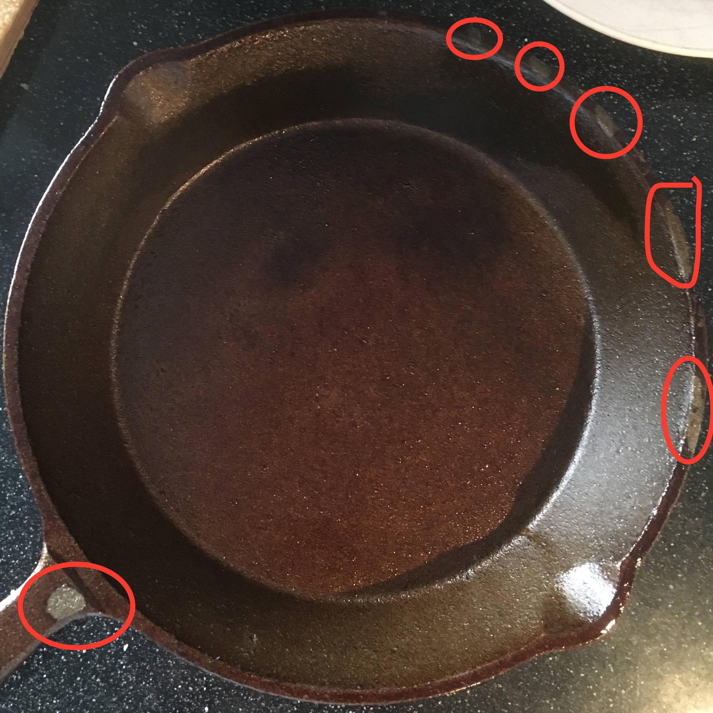 New cast iron has gotten strange color Love & Improve Life