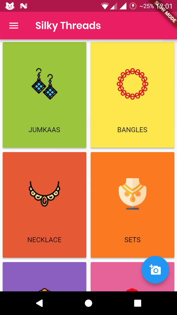 dart Flutter Auto Resizing Grid Cards based on Screen Size Stack