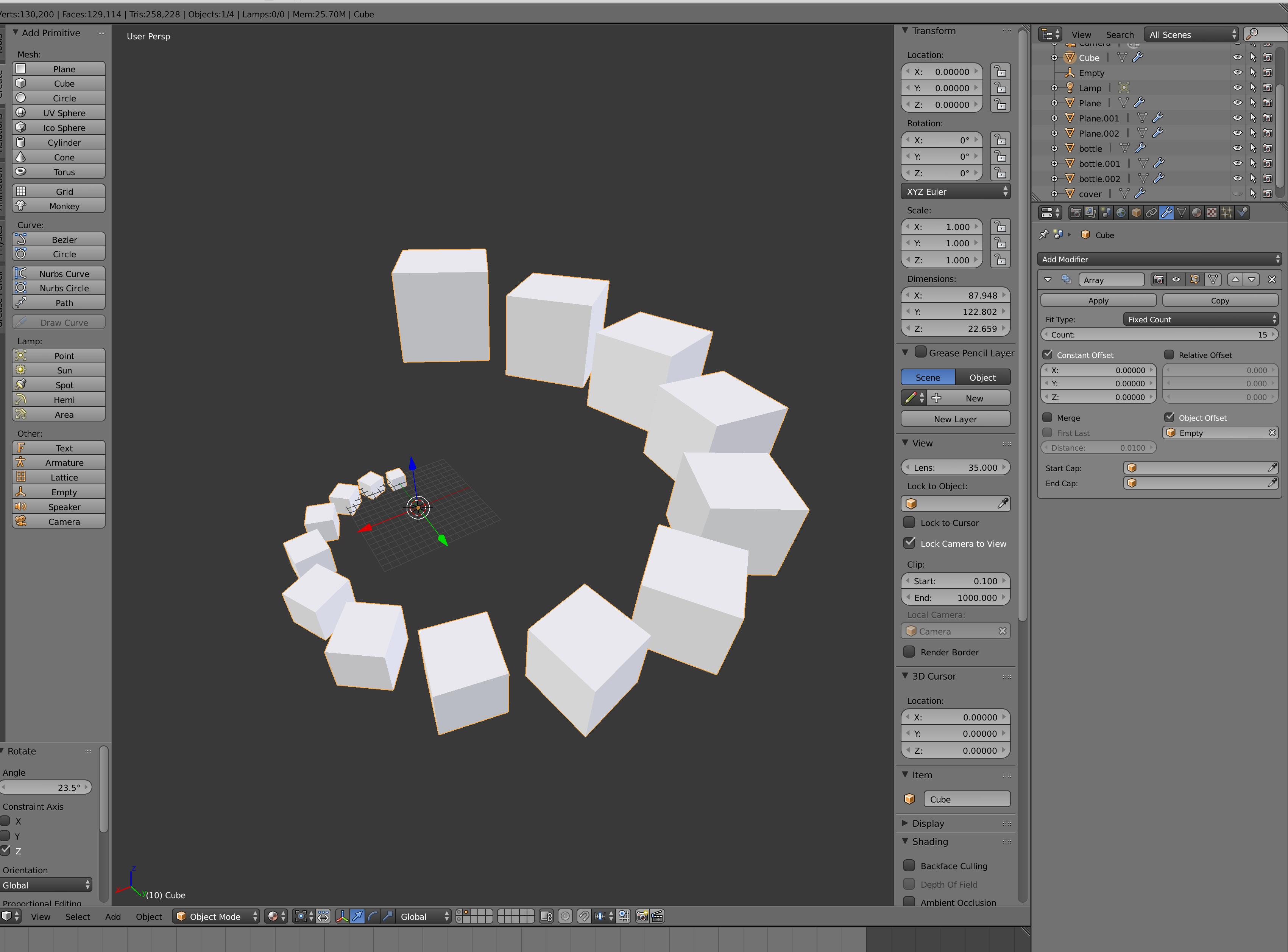 Array Modifier Problem Blender Stack Exchange