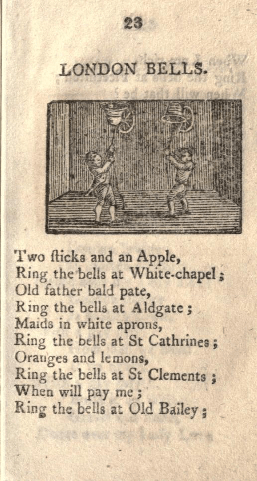 historical context Why is "Oranges and Lemons" supposed to describe