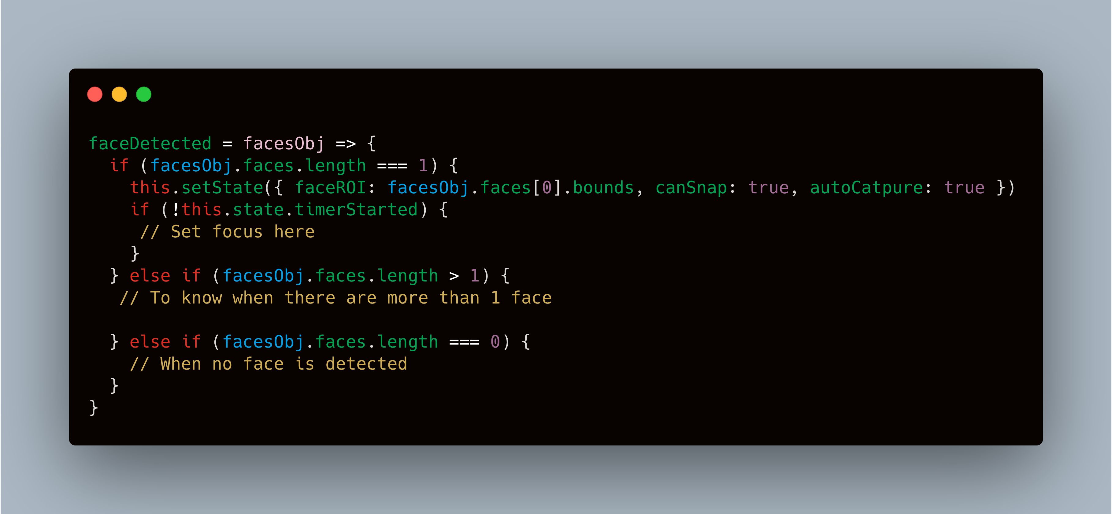 reactjs how to detect a face with reactnativecamera