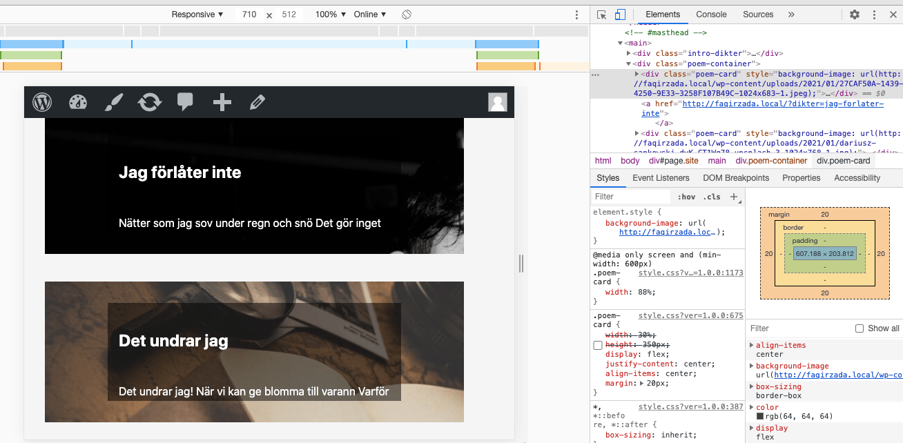 css Media queries not working after pushing from local to Wordpress