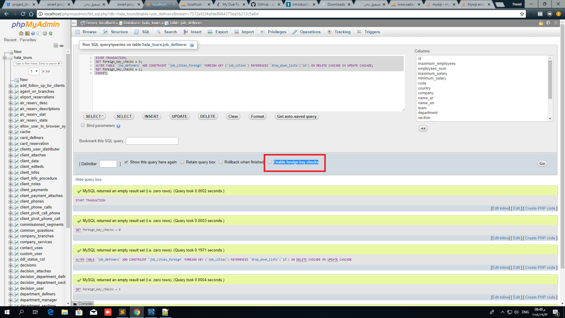 Mysql error 1452 Cannot add or update a child row a