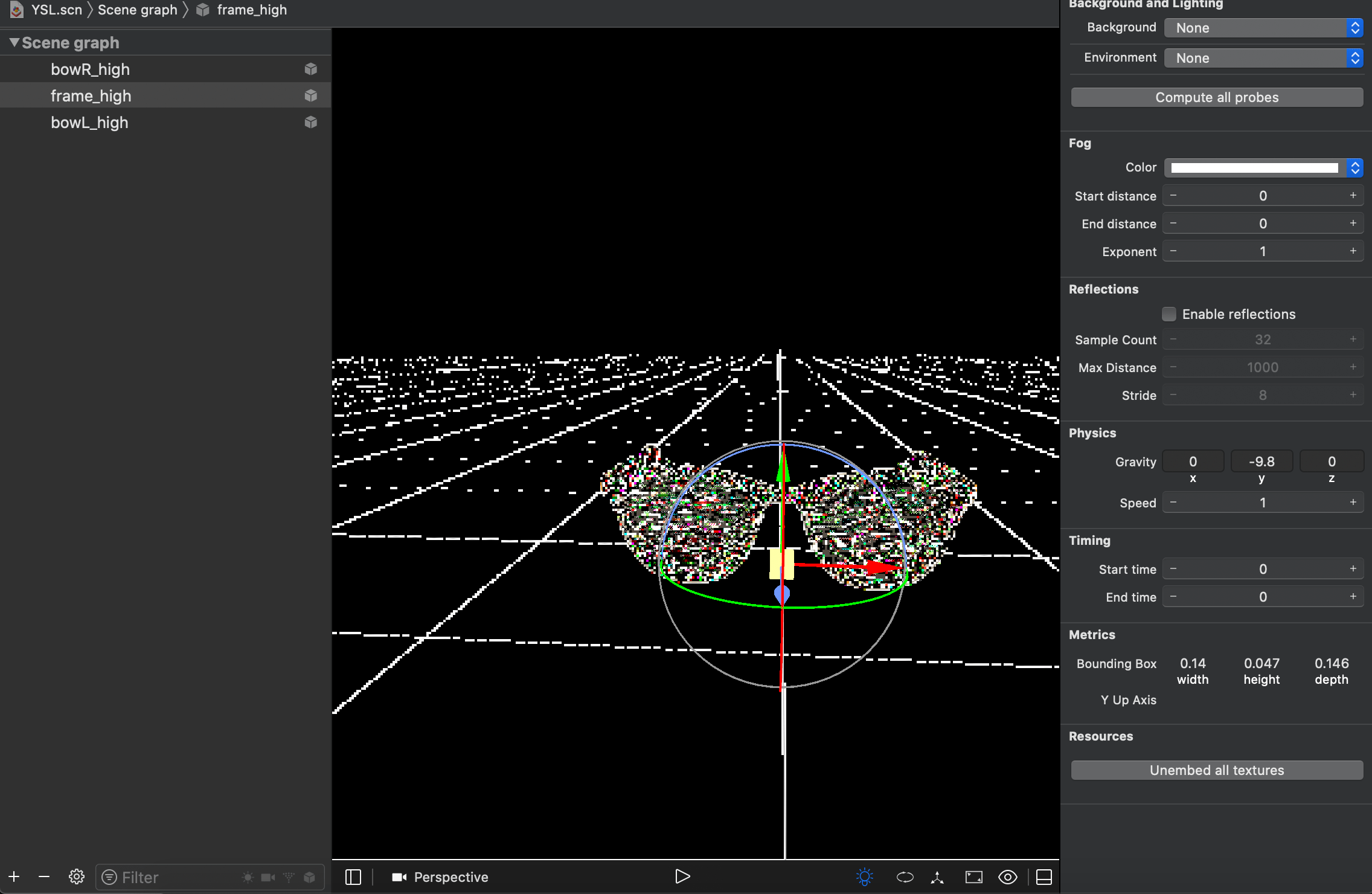 scenekit The usual display of a 3D scene in the XCODE 12 does not