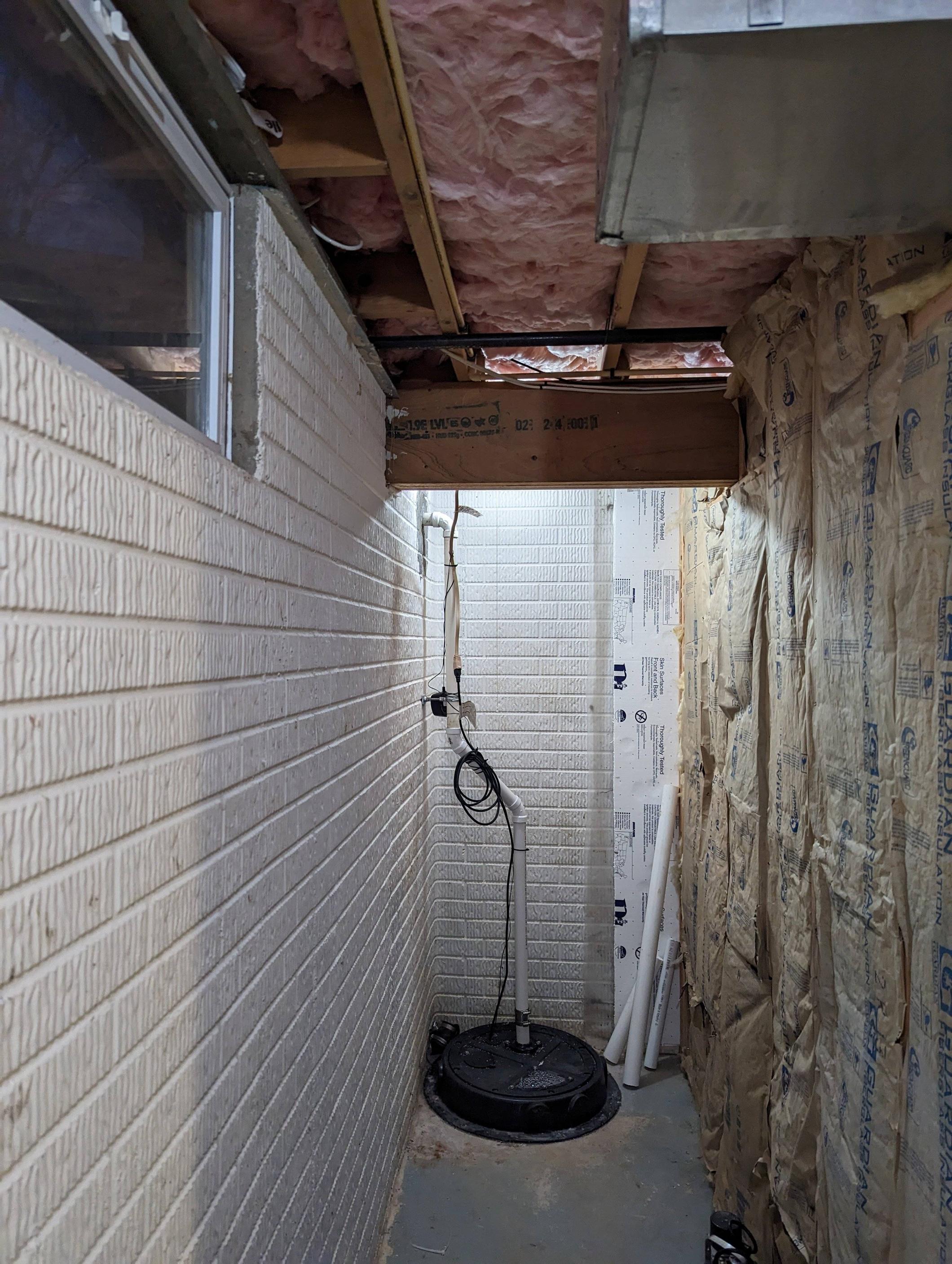 moisture Sound dampening a sump pump space Home Improvement Stack