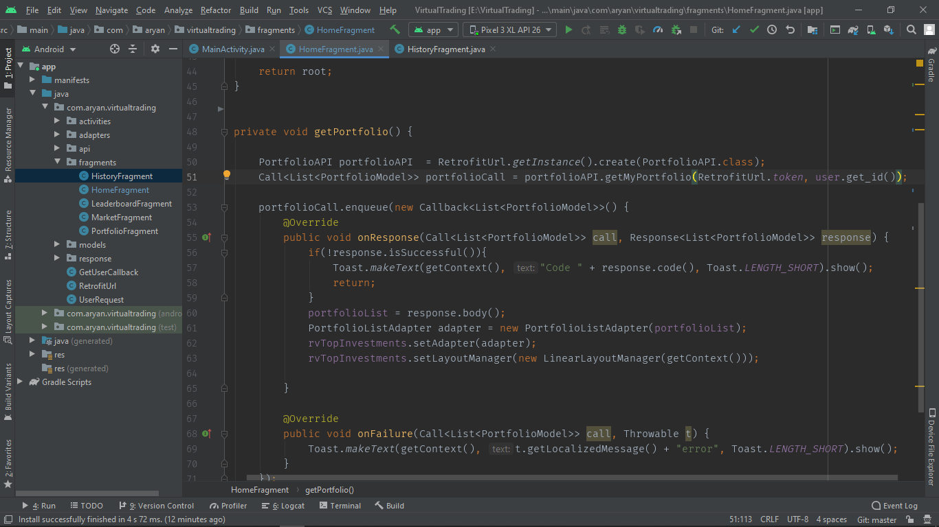 android Static variable is empty while retrieving from