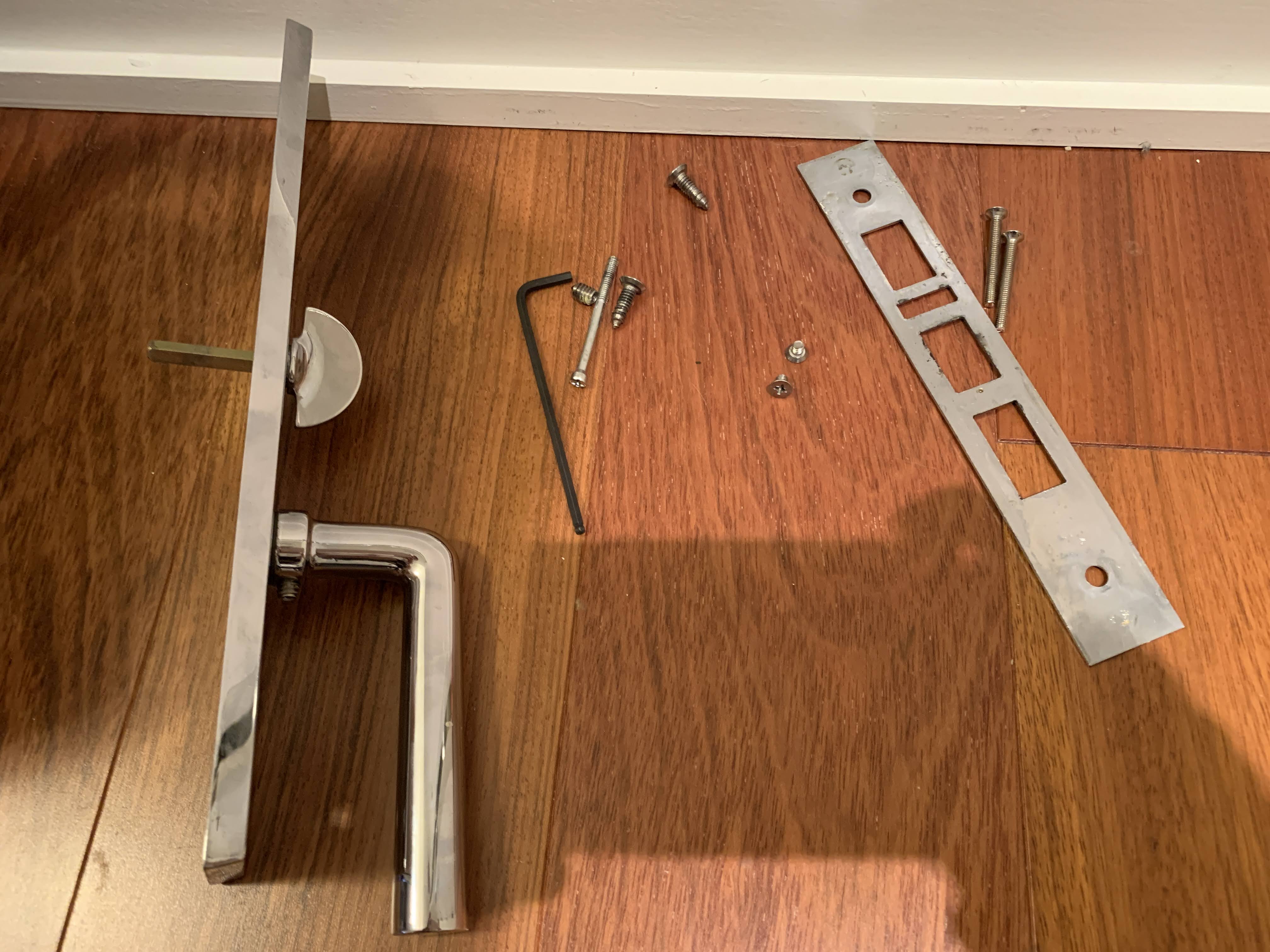 How to completely remove Falcon door lock Home Improvement Stack Exchange