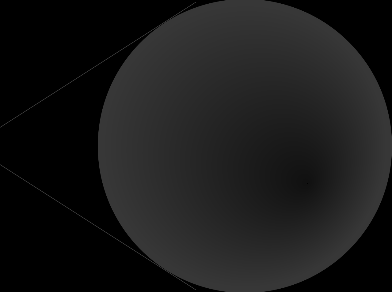qt Drawing circle and 3 lines connecting the circle